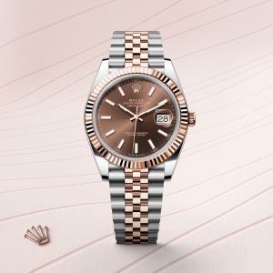 Role_x Oyster Perpetual Date Just 2Ton-Copper-Brown