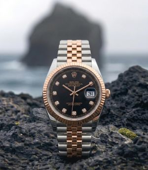 Role_x Oyster Perpetual Date Just 2Ton-Copper-Black Diamond
