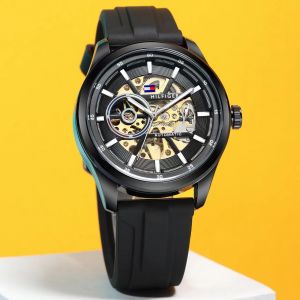 Tommy_hilfiger Automatic Silicon Full Black