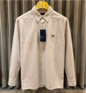 SALE FRED PERRY BEIGE OXFORD SHIRT