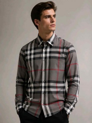BURBERRY_Premium_Check_Motif_Imported_Store_Article_Shirt_GZ_00104