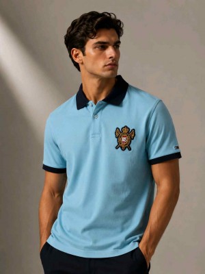 TOMMY_HILFIGER_Premium_Quality_Collar_Neck_Polo_Tshirt_GZ_0123