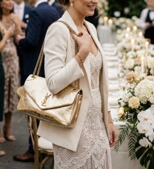 Ysl calypso shoulder bag 30 cm with dust bag(2557-Gold)
