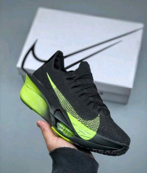 Nikee Alphafly 3 Black Green Running Shoes  640
