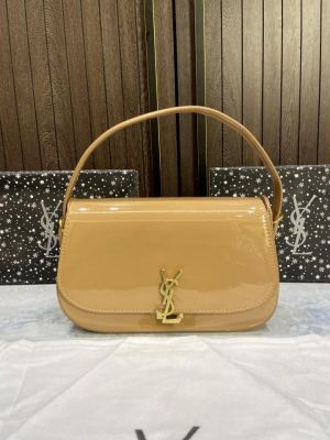 Ysl Saint Laurent Voltaire Top Handle In Patent Leather 571