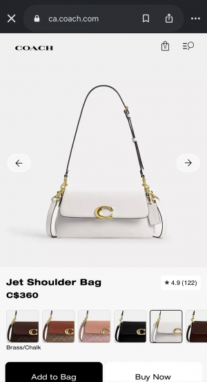 Coach_Jet_Set_Shoulder_Bag_White_With_Original_Dustcover_Tags_Card