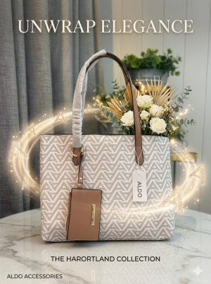 Ald_o womens White_Apricot with Wallet Dust Bag & box s8968