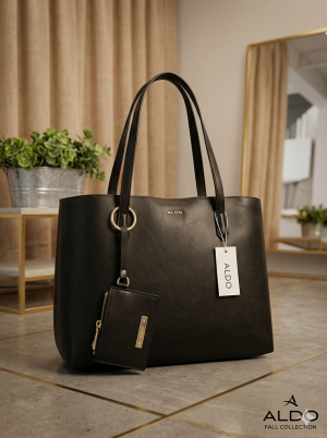 Ald_o womens Black with Wallet Dust Bag & box s8968