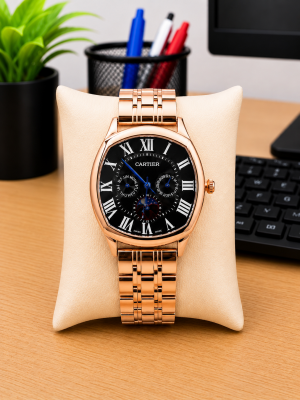 Cartie R Sun Moon Metal Copper Black Dial AT429