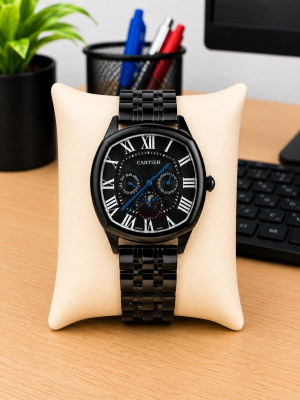 Cartie R Sun Moon Metal Full Black Dial AT429