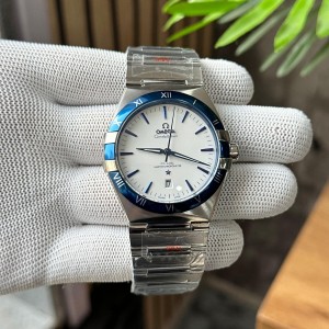 OMEG A Constellation Co Axial White Dial