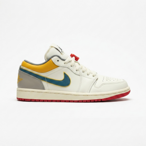 NIK.E AIR JORDAN 1 LOW PRM SAIL YELLOW ORCHE