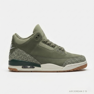 NIK.E AIR JORDAN RETRO 3 MEDIUM OLIVE