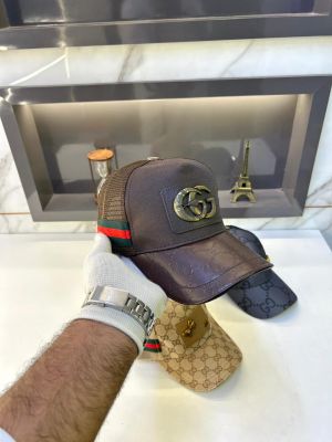 Gucc i Logo Brown Monogram Premium Cap F3437-A12