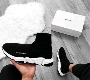 Balenciagaa Speed Trainer Black White 5002