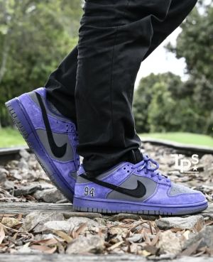 Sb dunk low Supreme 94 Purple iron grey Suede Quality 