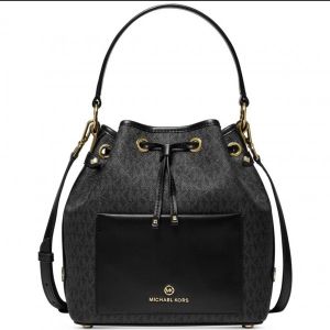 MICHAEL_MICHAEL_KORS MAEVE MEDIUM SIGNATURE LOGO BUCKET BAG  99
