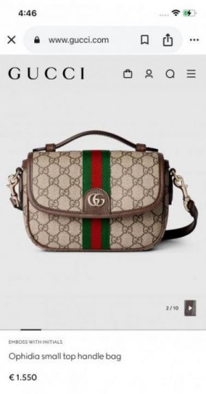 Gucc_i Ophidia small top handle bag with box 636