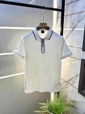 Aston Martin Hacket t White Polo Premium Collar Neck T-shirt F3701-WH