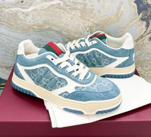 Guccci Re-Web GG Denim Light Blue Monogram Sneaker