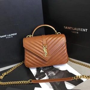 Ysl_Saint_Laurent_College_Quilted_Leather_Bag_Brown_With_OG_Box_Dust_Cover_&_Carry_Bag_1324_Brown
