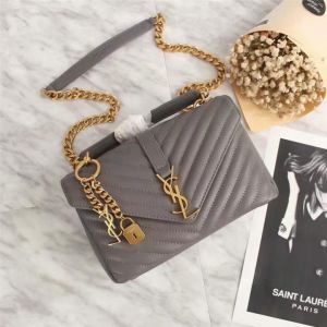 Ysl_Saint_Laurent_College_Quilted_Leather_Bag_Grey_With_OG_Box_Dust_Cover_&_Carry_Bag_1324_Grey