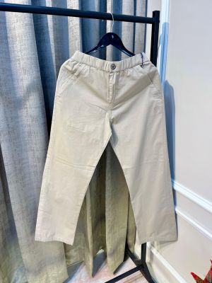  Ralp_h Lauren Polo Cream Embroidery Logo Imported Premium Cotton Pant(1017)