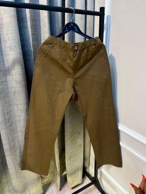 Ralp_h Lauren Polo Brown Embroidery Logo Imported Premium Cotton Pant(1019)