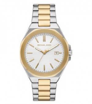 Michael Kors Callum Silver Gold White Authentic Store Quality