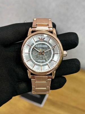 EMPORIO ARMANI_MECCANICO 2 AUTOMATIC SB2361 ROSE WHITE