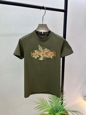 Tommy_Hilfiger Olive Premium Round Neck T-shirt F3748-OL