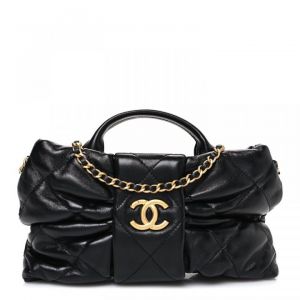 Chane_l  lambskin quilted mini bow bag premium quality With box 871