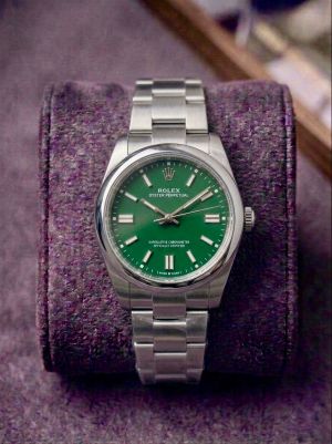 Role_x Oyster Perpetual Silver Green 326