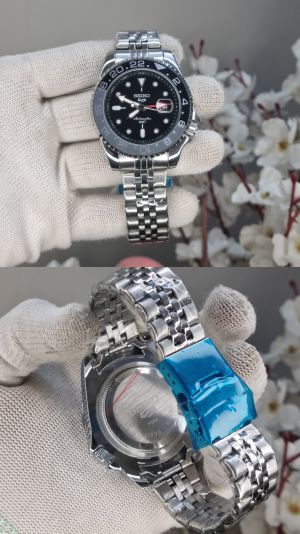 Seiko GMT Pack Grey Black AT436