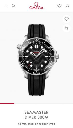 Omeg_a Seamaster Diver 300M Automatic Black-Silver-Black