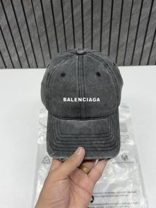 Balenciaga Denim Black Washed Premium Unisex Highend Cap With Original Zipper Polly Bag