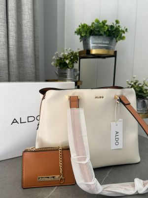Ald_o tote bag for women Beige Brown with Wallet Dust Bag & box s8972