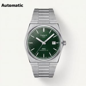 Tisso_t 1853 Prx Automatic Top Quality Silver-Green