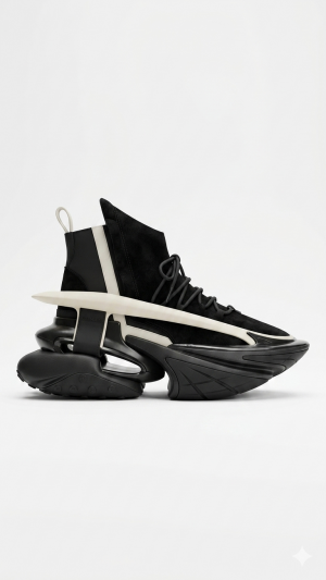 BALMAI.N FUTURE AERODYNAMIC BLACK SNEAKER