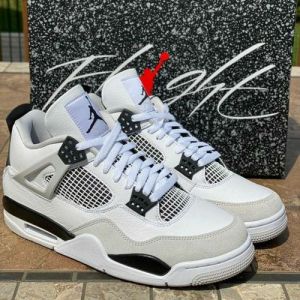 Nik e Air Jordan Retro 4 Military Semi Ua (524)