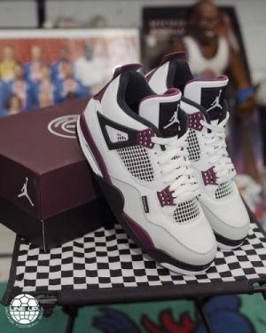 Nik e Air Jordan Retro 4 PSG GS Paris Saint German Semi Ua (521)