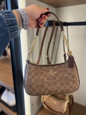 Coach_Teri_Apricot-Brown_ShoulderBag_With_OriginalBox_DustCover