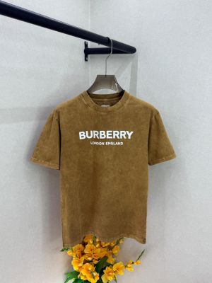 Burberr y Acid Wash Khakhi Premium Round Neck T-shirt F3669-KH