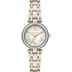 Michael Kors Laney Silver Gold MOP Authentic Store Quality