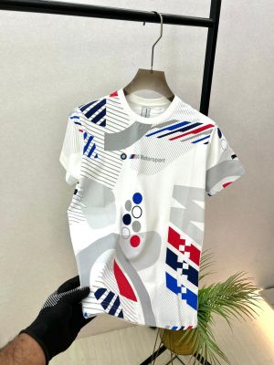Bmw Edition White Super Premium Round Neck Printed T-shirt F3737-WH