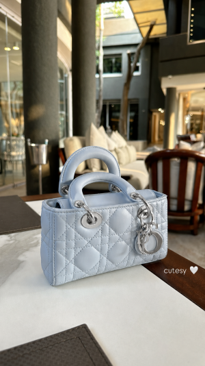 Dior_D_Joy_Mini_Blue_Bag_With_Original_Box_Dustcover_BowCharms_ChainBelt_And_Longbelt
