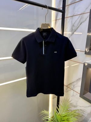 Arman_i Exchange Navy Polo Premium Collar Neck T-shirt F3706-NY