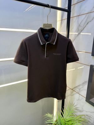 Arman_i Exchange Brown Polo Premium Collar Neck T-shirt F3706-BR