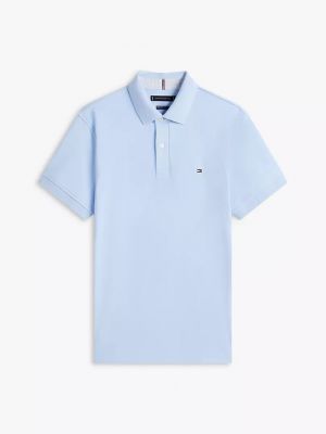 Tommy_Hilfiger Sky Polo Premium Collar Neck T-shirt F3600-SK