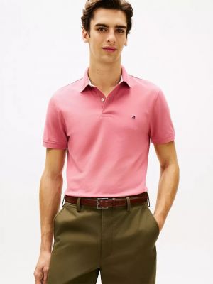 Tommy_Hilfiger Pink Polo Premium Collar Neck T-shirt F3600-PI